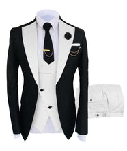 New  Homme's Suit Regular Fit Tuxedo 3 Piece Set Jacket Trousers Vest