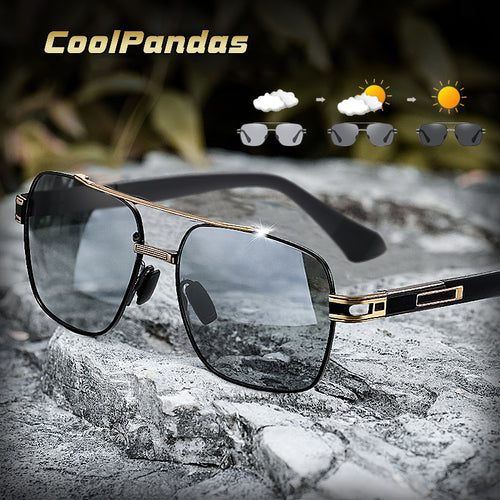 Cool Pandas High Quality Sunglasses Polarized Men Women Photochromic UV400